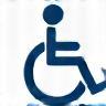 Wheelchair accessibility symbol icon