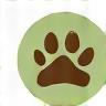 Pet paw print icon for relief area